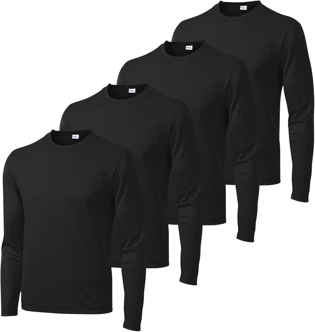Men's Big & Tall Long Sleeve Shirt, 4-Pack