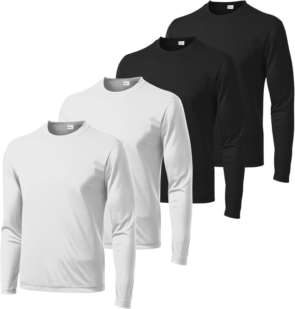 Men's Big & Tall Long Sleeve Shirt, 4-Pack