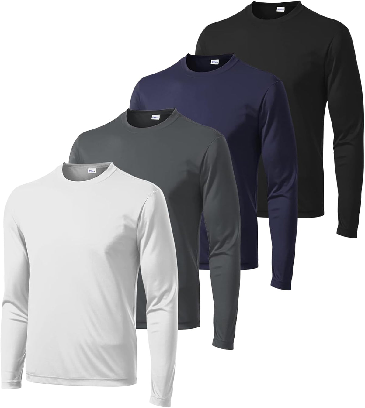 Men's Big & Tall Long Sleeve Shirt, 4-Pack