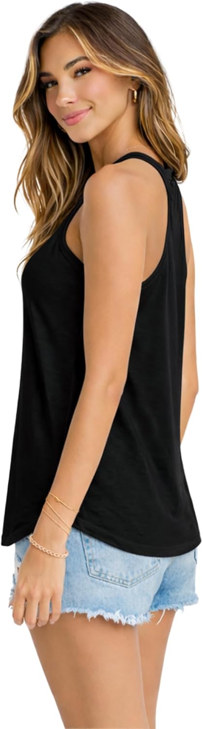 Women's High Neck Halter Tank Top
