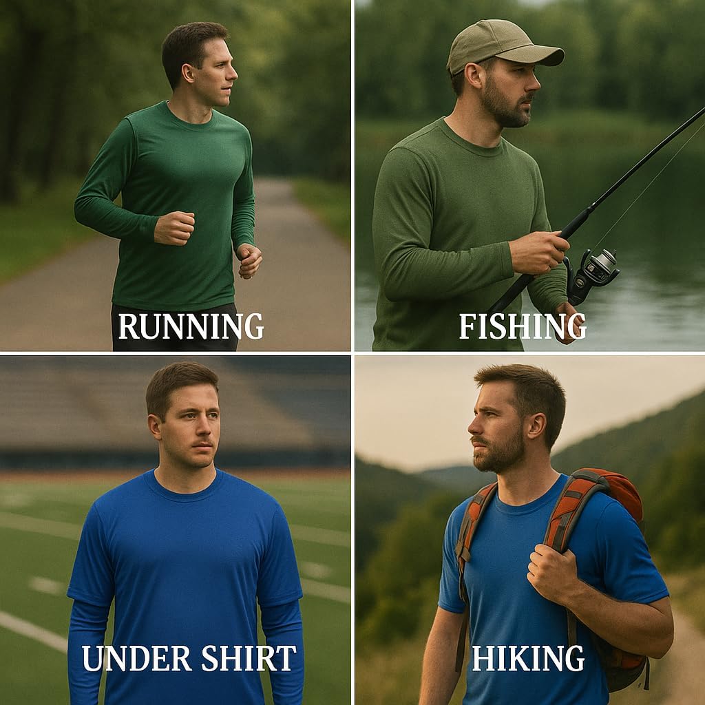 Men's Long Sleeve Moisture Wicking Shirt